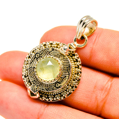 Prehnite Pendants handcrafted by Ana Silver Co - PD7934