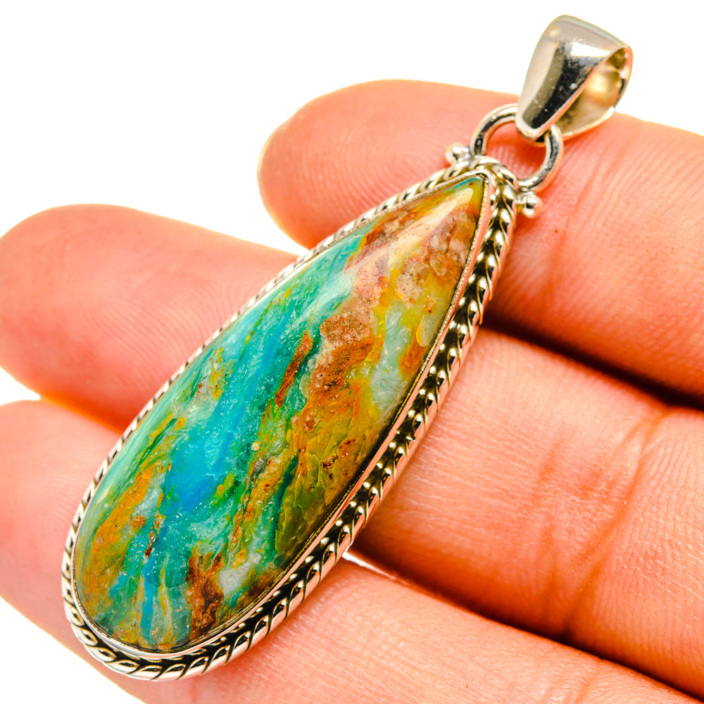 Peruvian Opal Pendants handcrafted by Ana Silver Co - PD7941