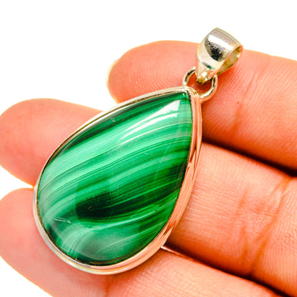Malachite Pendants handcrafted by Ana Silver Co - PD7942