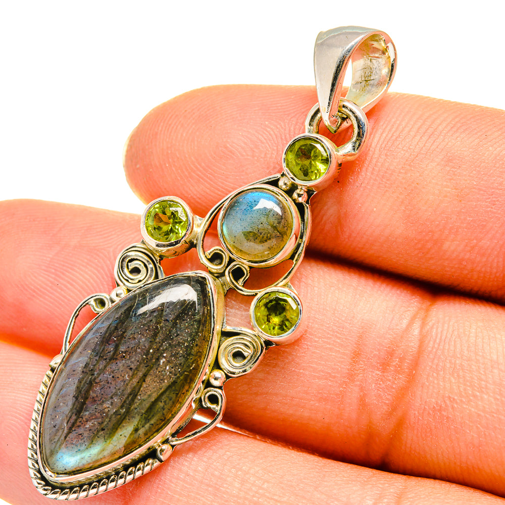 Labradorite Pendants handcrafted by Ana Silver Co - PD7954