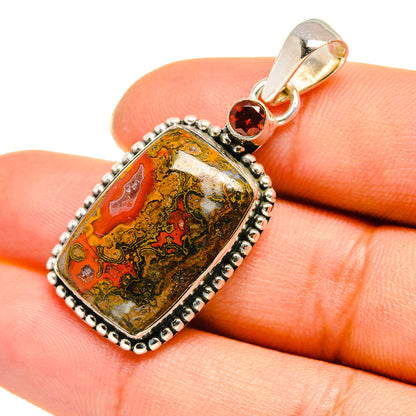 Moroccan Agate Pendants handcrafted by Ana Silver Co - PD7955