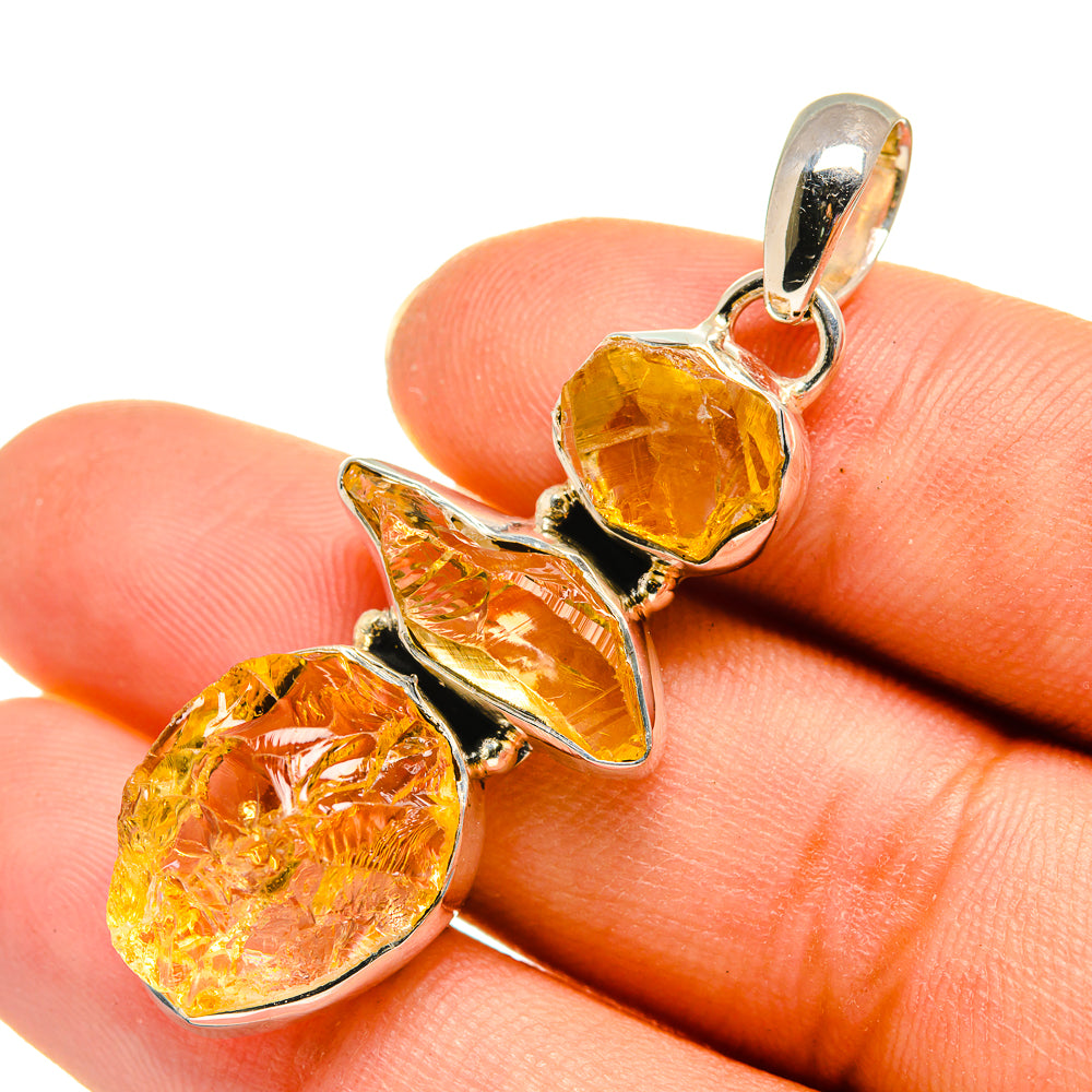 Citrine Pendants handcrafted by Ana Silver Co - PD7956
