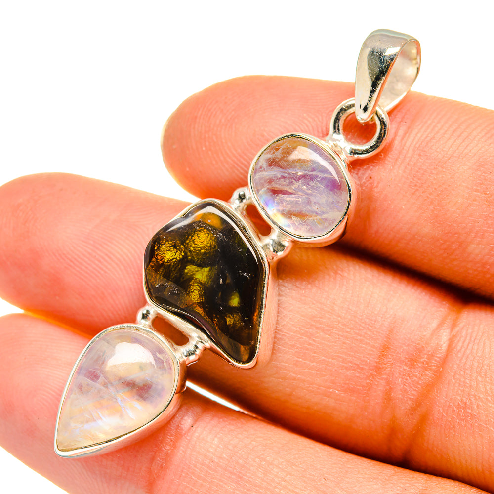 Mexican Fire Agate Pendants handcrafted by Ana Silver Co - PD7962