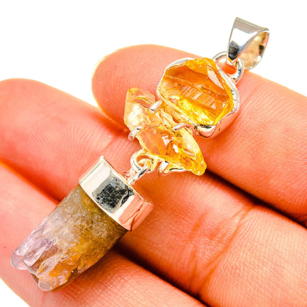 Amethyst Stalactite Pendants handcrafted by Ana Silver Co - PD7968