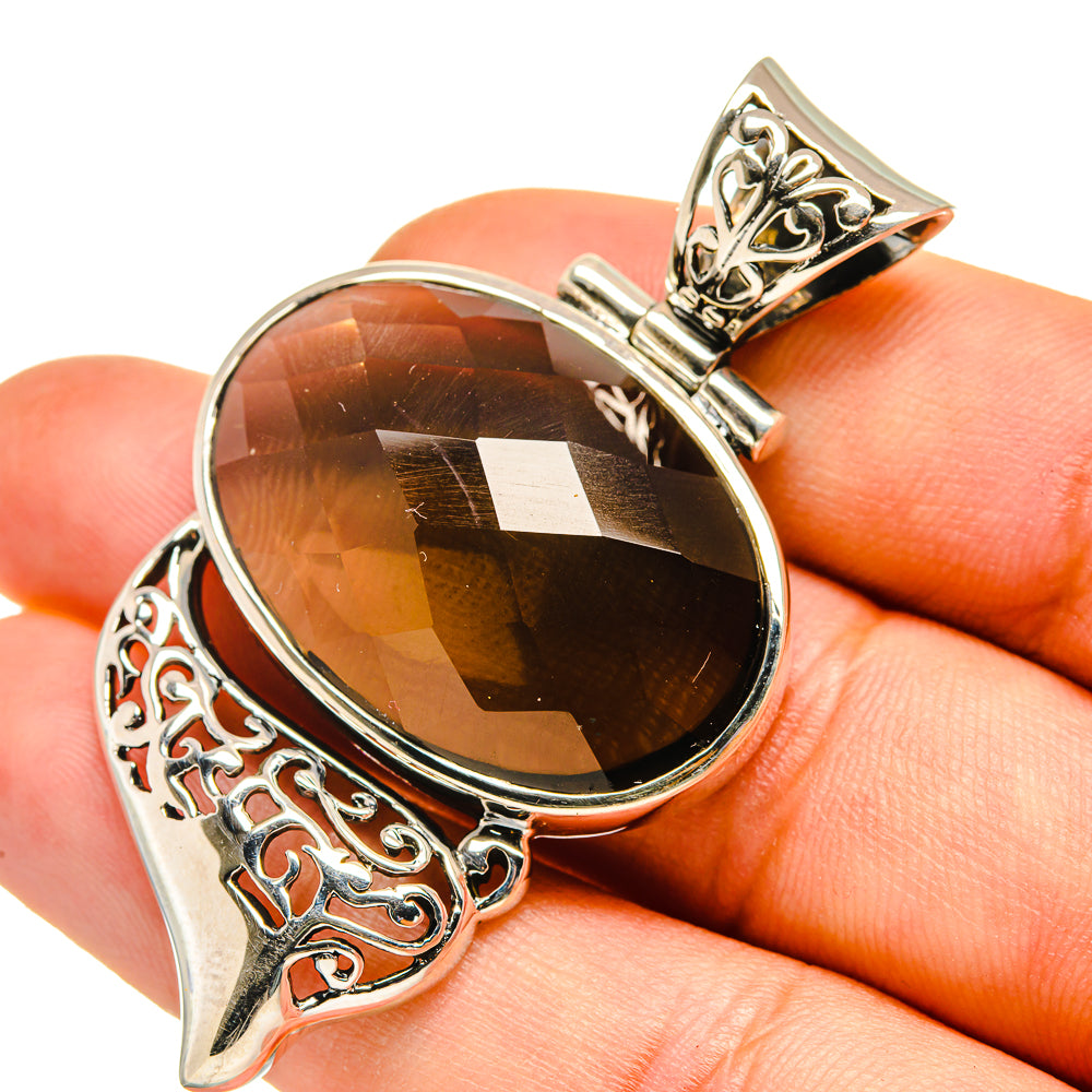 Smoky Quartz Pendants handcrafted by Ana Silver Co - PD8003