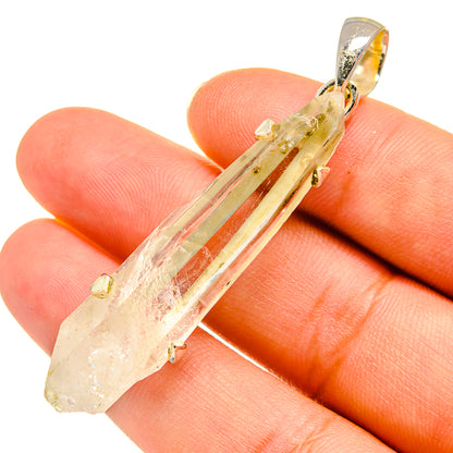 Green Amethyst Crystal Pendants handcrafted by Ana Silver Co - PD8022