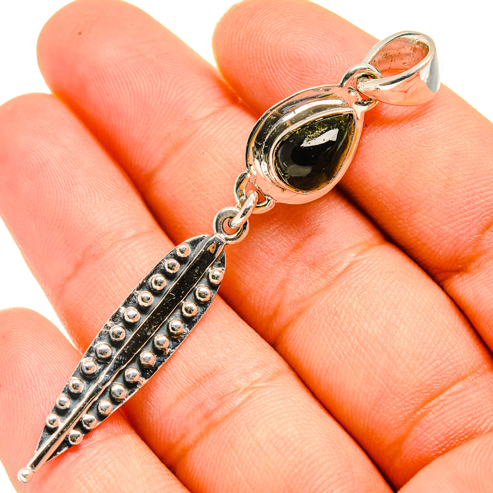 Green Tourmaline Pendants handcrafted by Ana Silver Co - PD8028