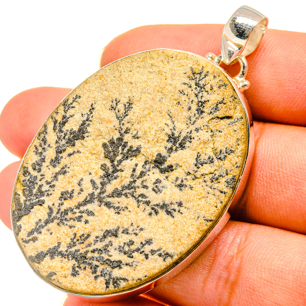 Germany Psilomelane Dendrite Pendants handcrafted by Ana Silver Co - PD8035