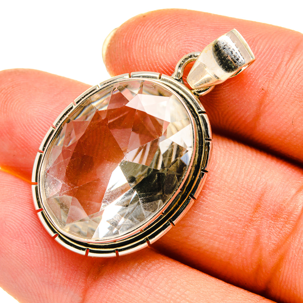 White Quartz Pendants handcrafted by Ana Silver Co - PD8037