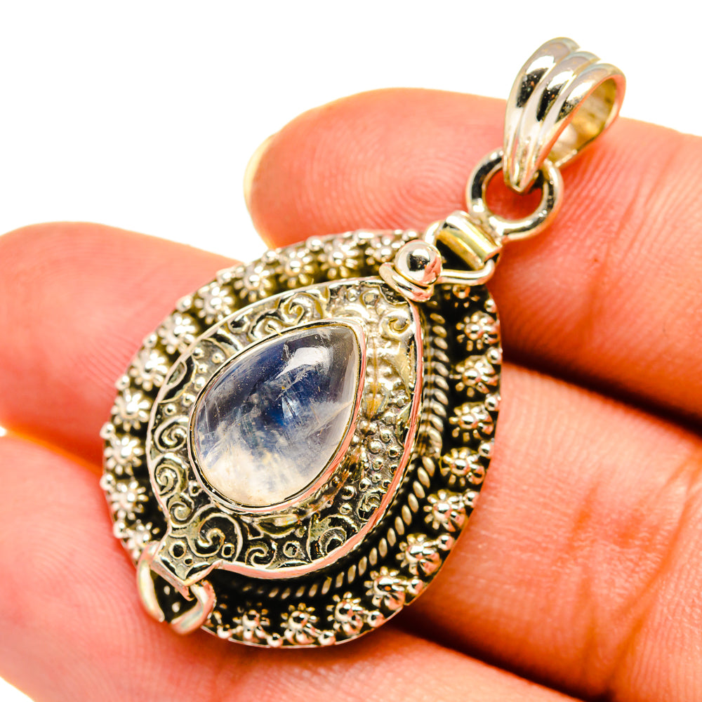 Rainbow Moonstone Pendants handcrafted by Ana Silver Co - PD8045