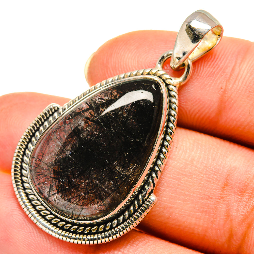 Tourmalinated Quartz Pendants handcrafted by Ana Silver Co - PD8048
