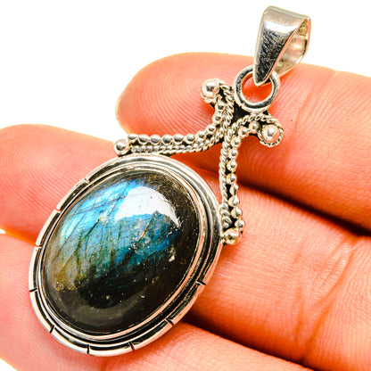 Labradorite Pendants handcrafted by Ana Silver Co - PD8049