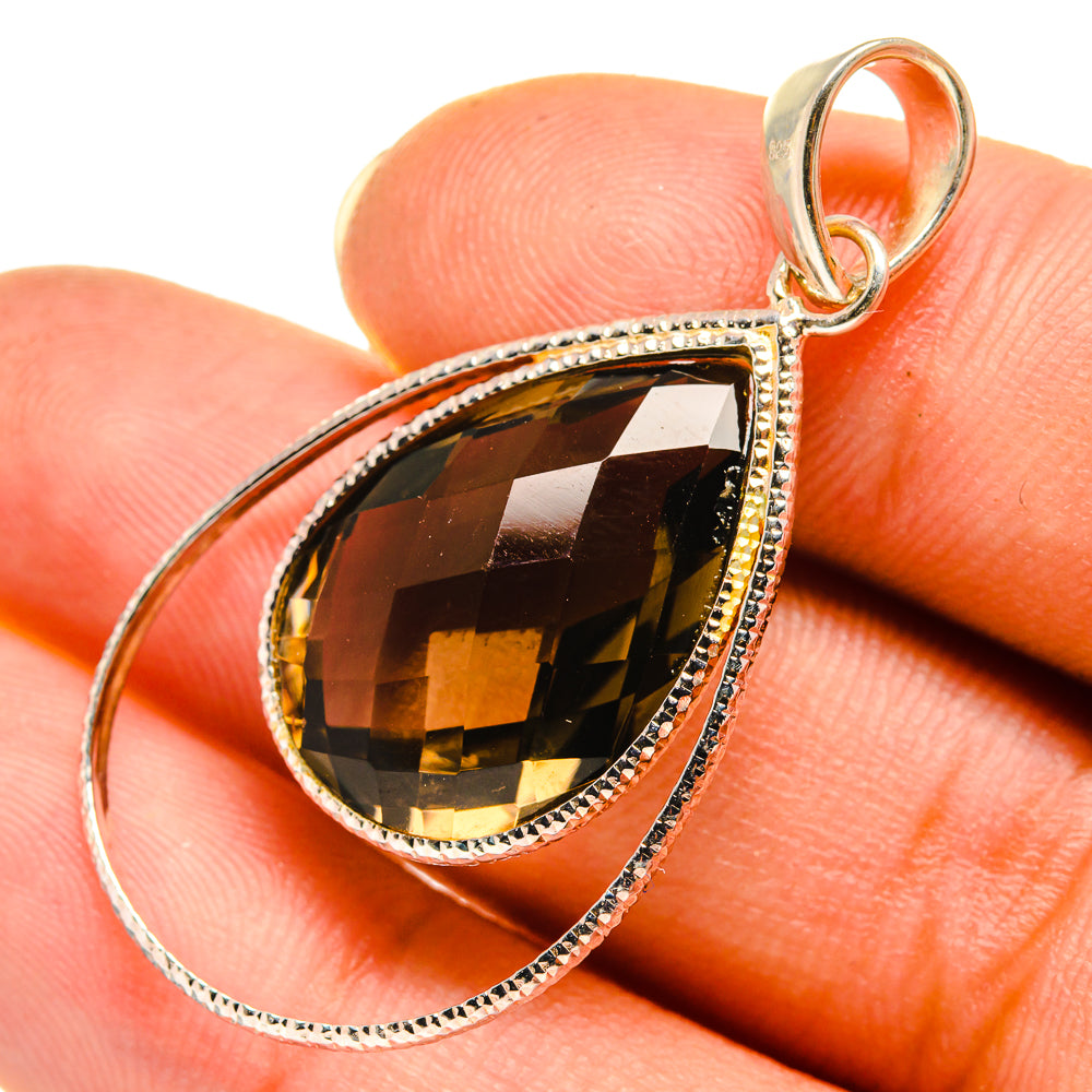 Smoky Quartz Pendants handcrafted by Ana Silver Co - PD8054