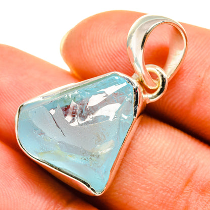 Aquamarine, Blue Topaz Pendants handcrafted by Ana Silver Co - PD8057