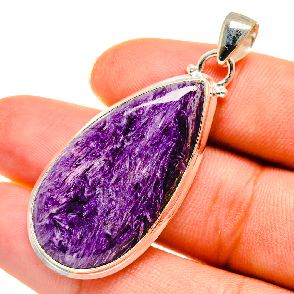 Charoite Pendants handcrafted by Ana Silver Co - PD8068
