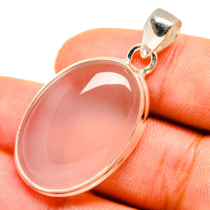 Rose Quartz Pendants handcrafted by Ana Silver Co - PD8074