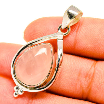 Rose Quartz Pendants handcrafted by Ana Silver Co - PD8088