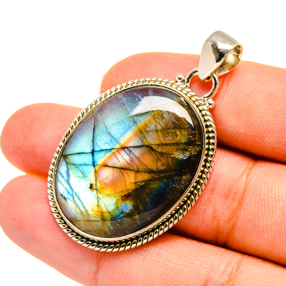 Labradorite Pendants handcrafted by Ana Silver Co - PD8119