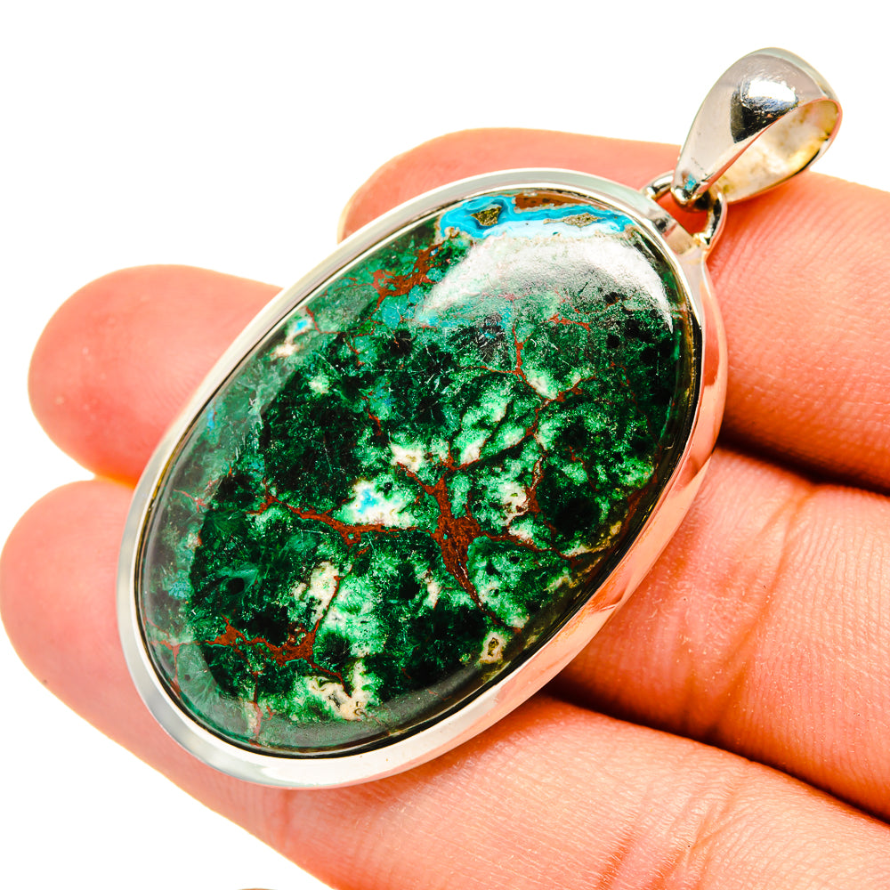 Chrysocolla Pendants handcrafted by Ana Silver Co - PD8128