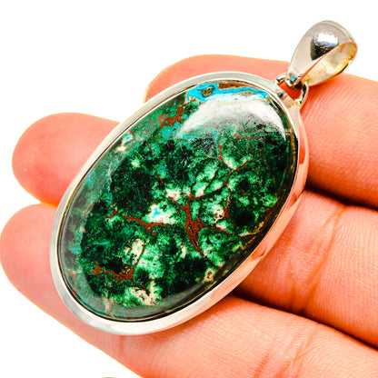 Chrysocolla Pendants handcrafted by Ana Silver Co - PD8128
