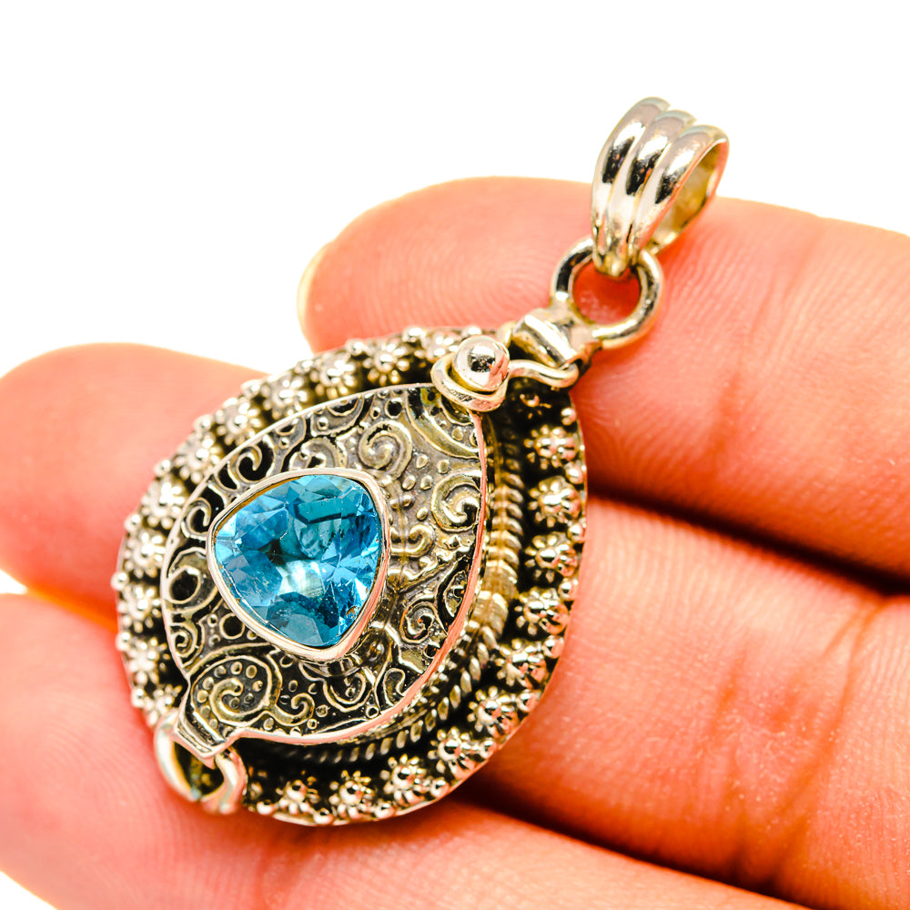 Blue Topaz Pendants handcrafted by Ana Silver Co - PD8133
