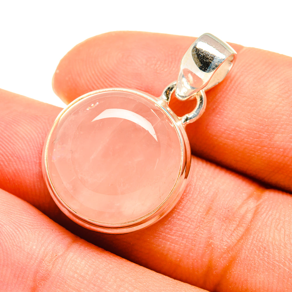 Rose Quartz Pendants handcrafted by Ana Silver Co - PD8145