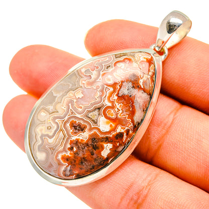 Crazy Lace Agate Pendants handcrafted by Ana Silver Co - PD8154