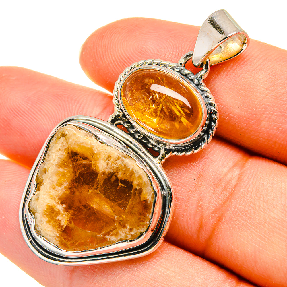 Citrine Pendants handcrafted by Ana Silver Co - PD8162