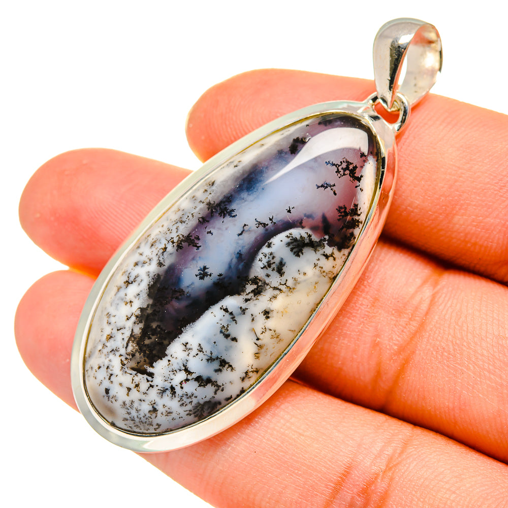 Dendritic Opal Pendants handcrafted by Ana Silver Co - PD8164