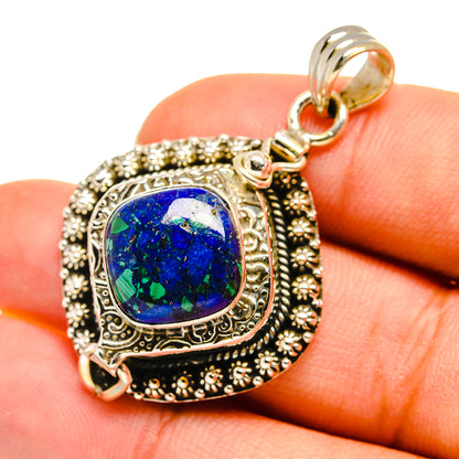Azurite Pendants handcrafted by Ana Silver Co - PD8166