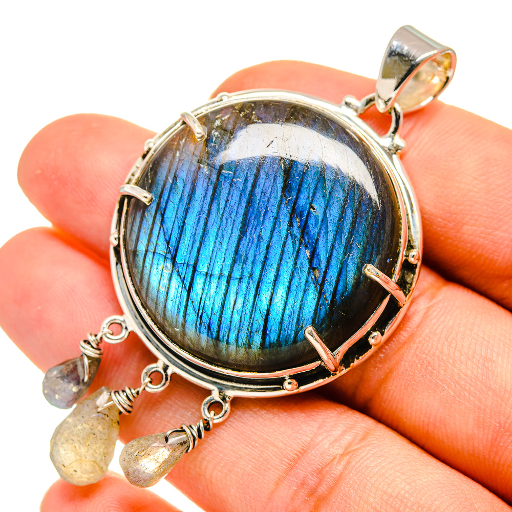 Labradorite Pendants handcrafted by Ana Silver Co - PD8167