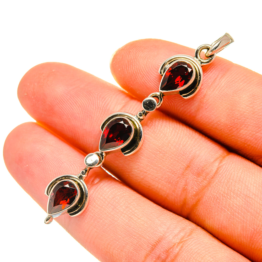 Garnet Pendants handcrafted by Ana Silver Co - PD8171