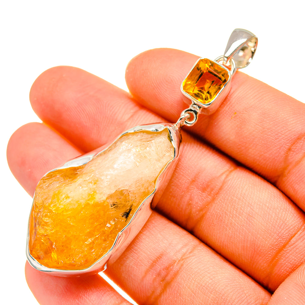 Citrine Pendants handcrafted by Ana Silver Co - PD8176