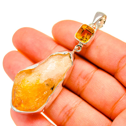 Citrine Pendants handcrafted by Ana Silver Co - PD8176