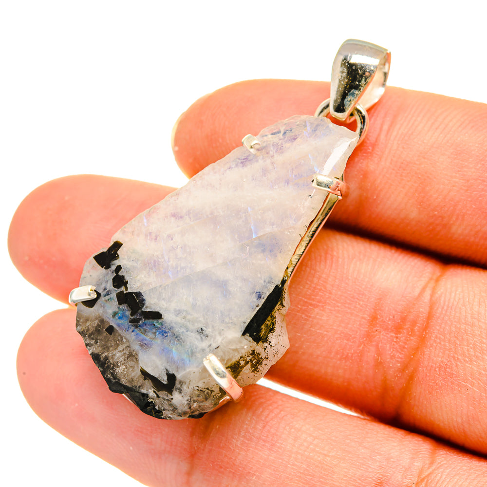 Rainbow Moonstone Pendants handcrafted by Ana Silver Co - PD8188