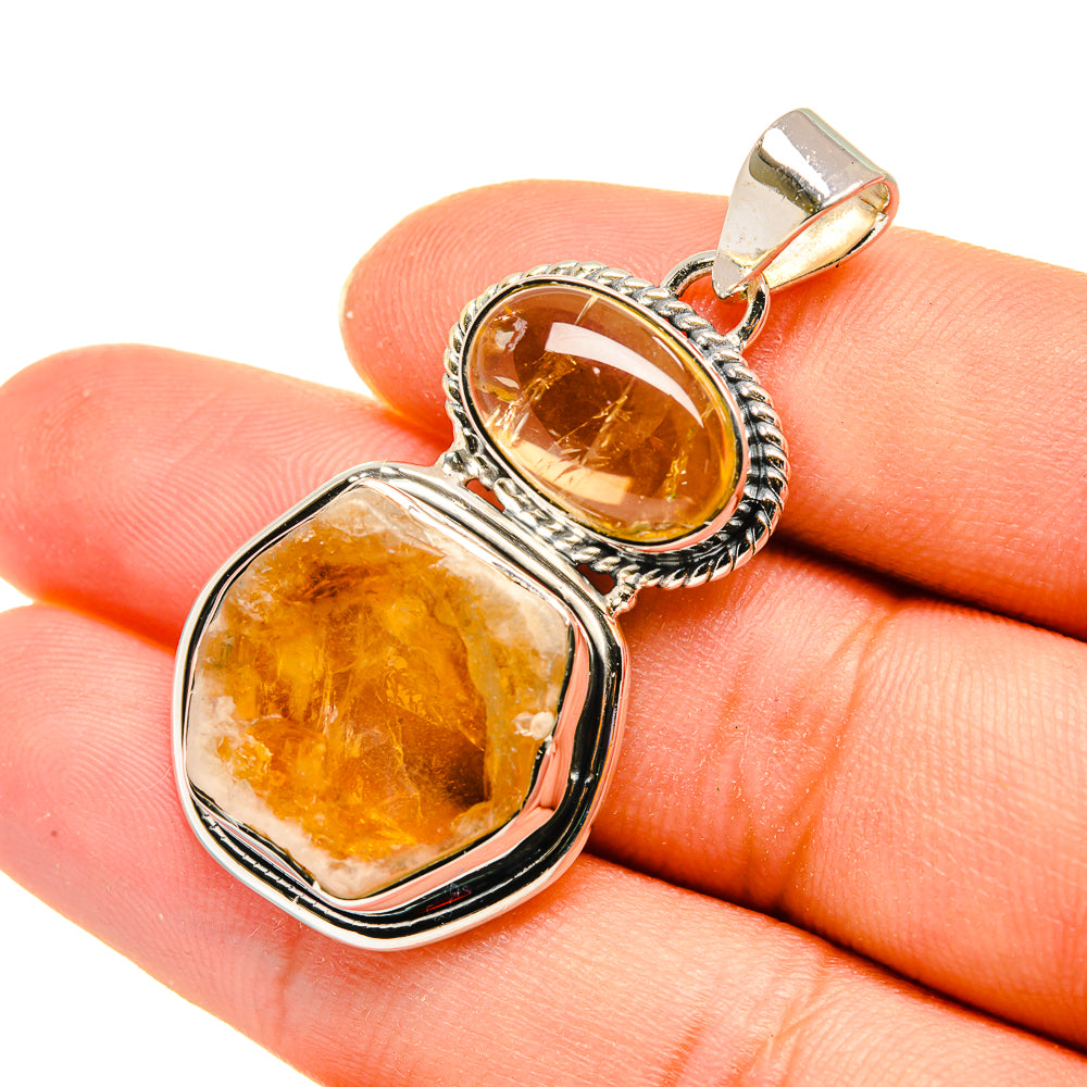 Citrine Pendants handcrafted by Ana Silver Co - PD8192