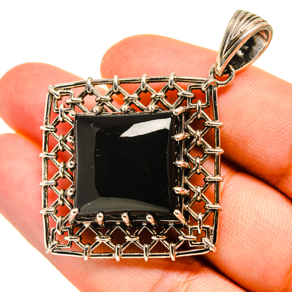 Black Onyx Pendants handcrafted by Ana Silver Co - PD8195