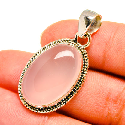 Rose Quartz Pendants handcrafted by Ana Silver Co - PD8203