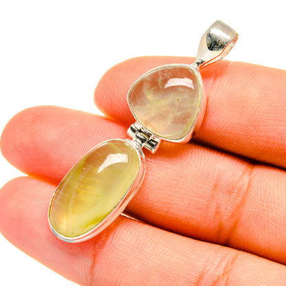 Prehnite Pendants handcrafted by Ana Silver Co - PD8205