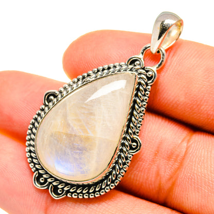 Rainbow Moonstone Pendants handcrafted by Ana Silver Co - PD8219