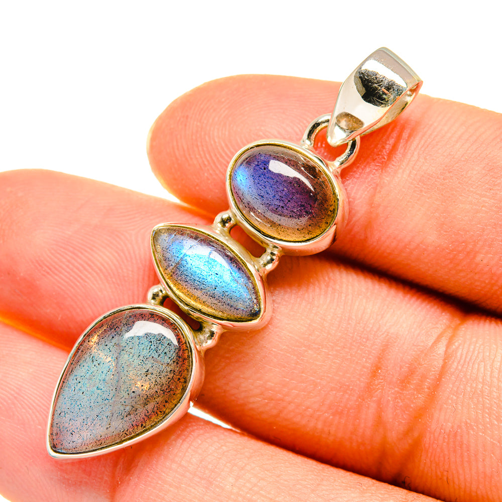 Labradorite Pendants handcrafted by Ana Silver Co - PD8228