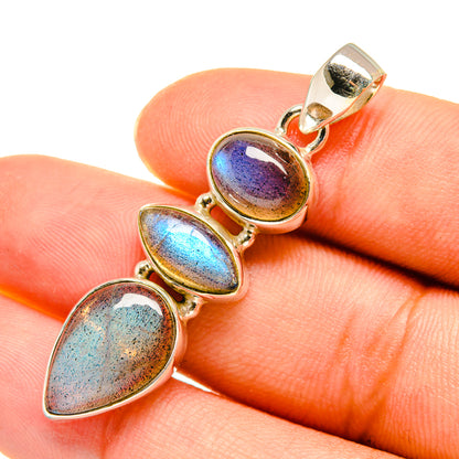 Labradorite Pendants handcrafted by Ana Silver Co - PD8228