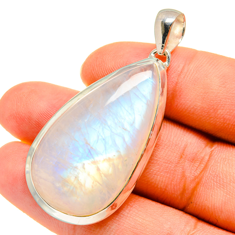 Rainbow Moonstone Pendants handcrafted by Ana Silver Co - PD8240