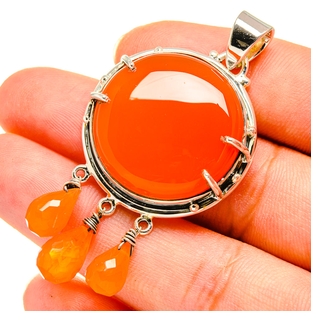 Carnelian Pendants handcrafted by Ana Silver Co - PD8261