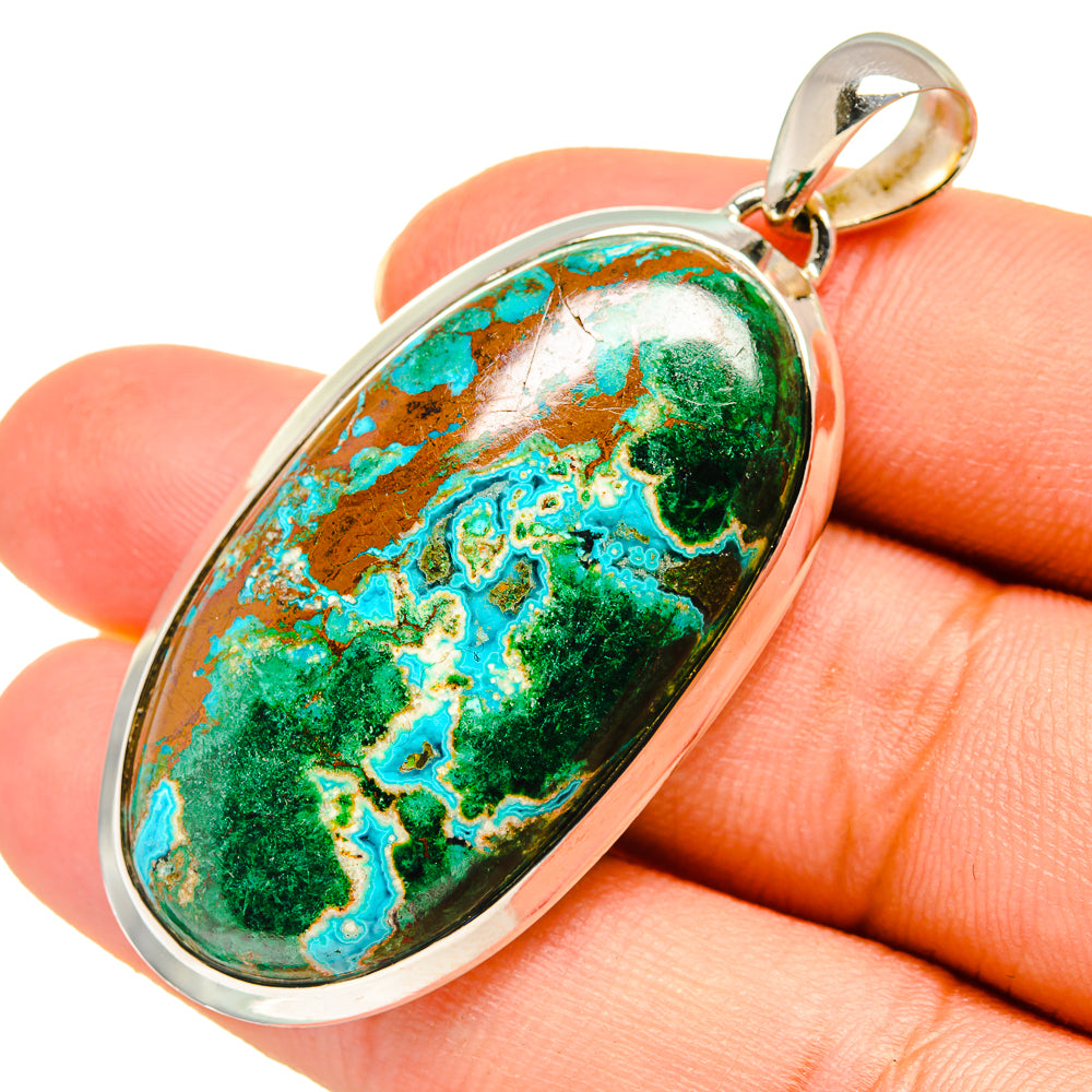 Chrysocolla Pendants handcrafted by Ana Silver Co - PD8263