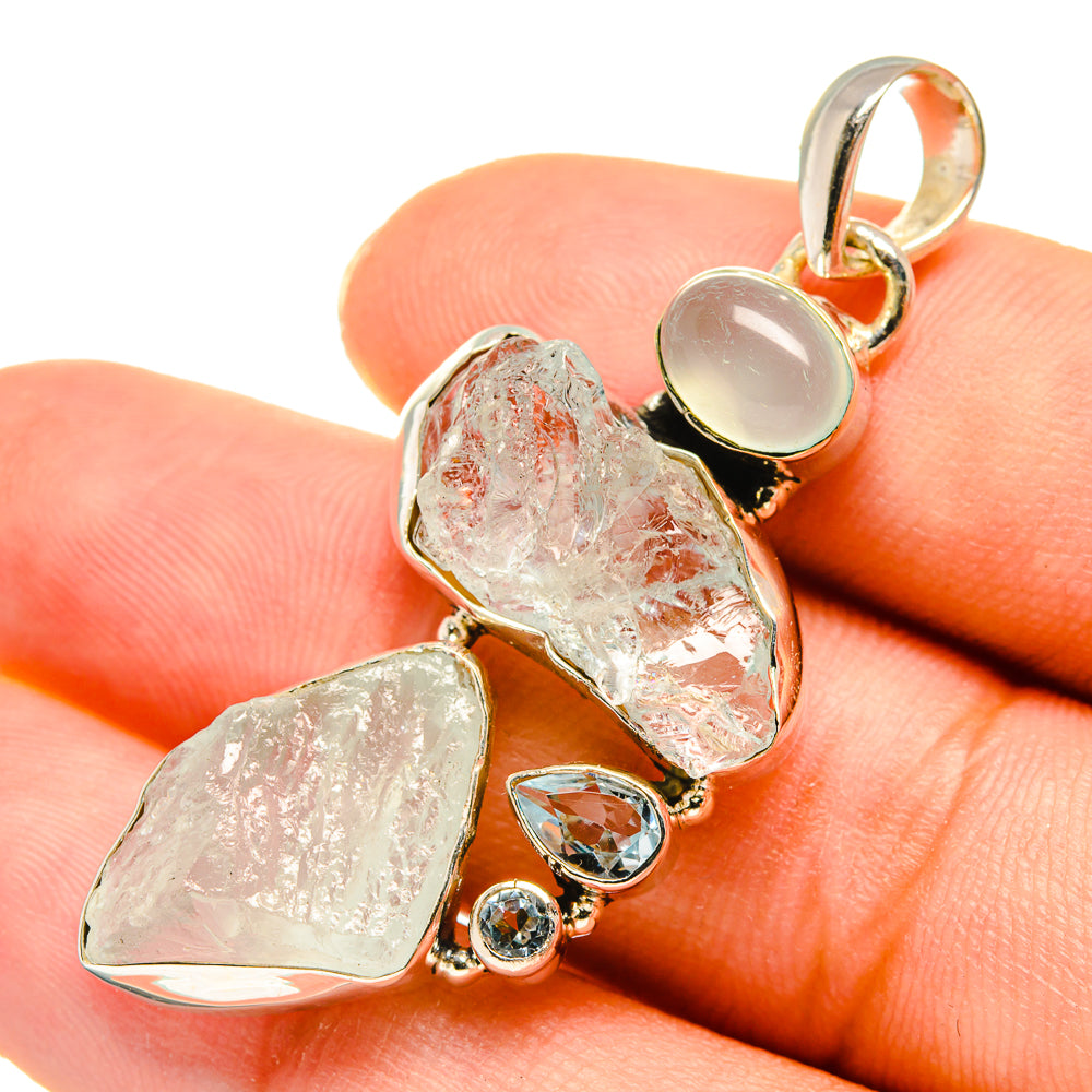 Aquamarine Pendants handcrafted by Ana Silver Co - PD8272