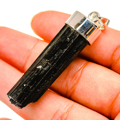 Black Tourmaline Pendants handcrafted by Ana Silver Co - PD8273