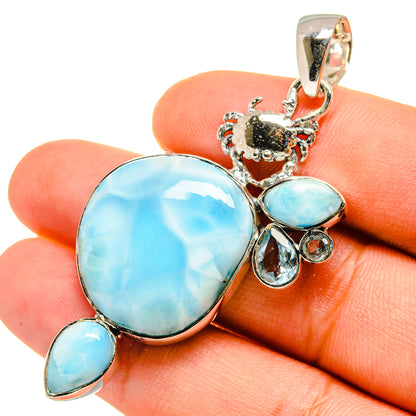 Larimar Pendants handcrafted by Ana Silver Co - PD8279