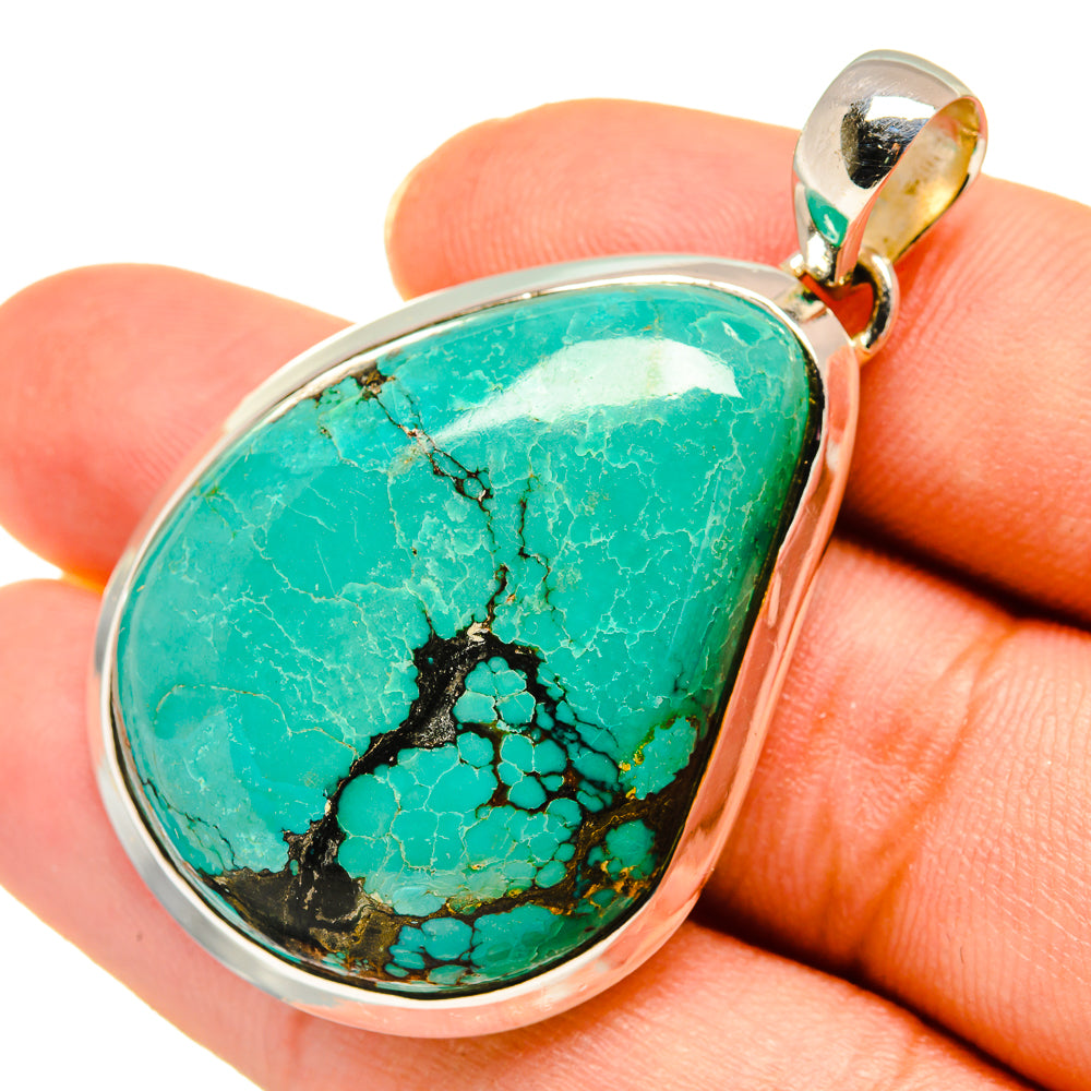 Tibetan Turquoise Pendants handcrafted by Ana Silver Co - PD8281