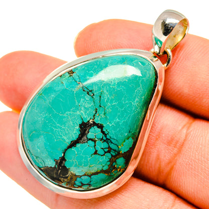 Tibetan Turquoise Pendants handcrafted by Ana Silver Co - PD8281